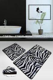 Mijölnir Juego de alfombras de baño Striped Multicolor